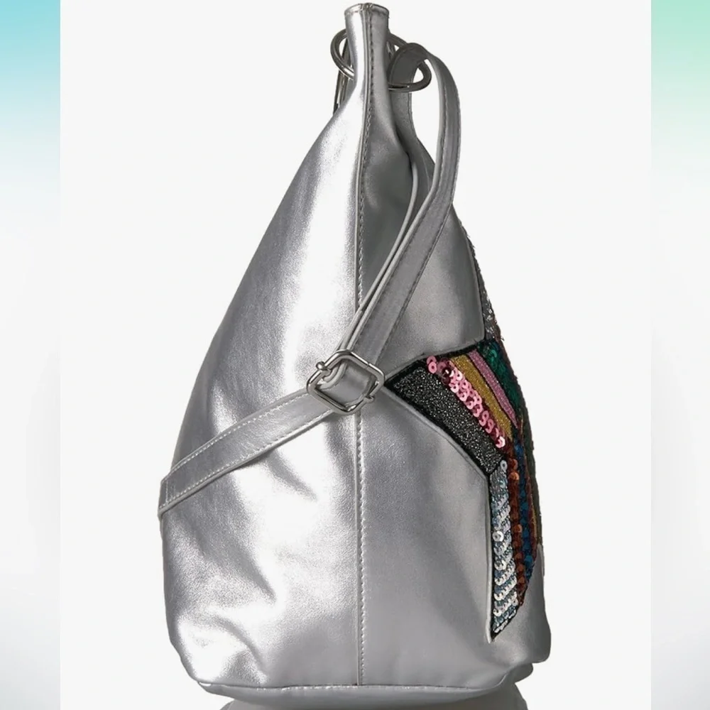 T-Shirt & Jeans Women's Ring Tote with Sequin Star Cross Body Handbag